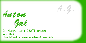 anton gal business card